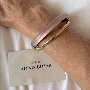 Alexis Bittar Lucite and Gold Bangle